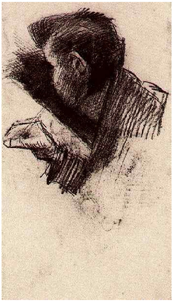 Vincent van Gogh's Man, Drawing or Writing Drawing